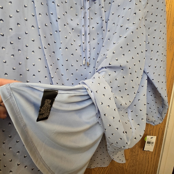 Alyx 3x Light Blue Women's Blouse - Picture 6 of 11